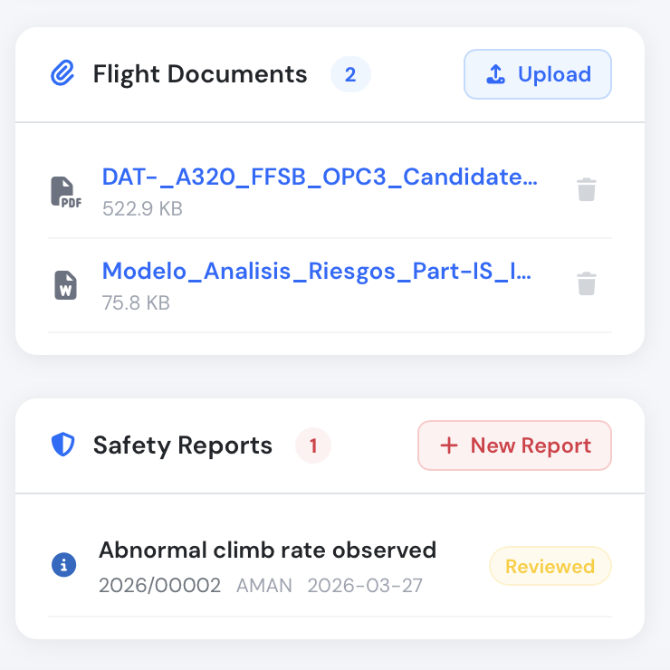 Safety reports list showing reviewed, published and closed statuses